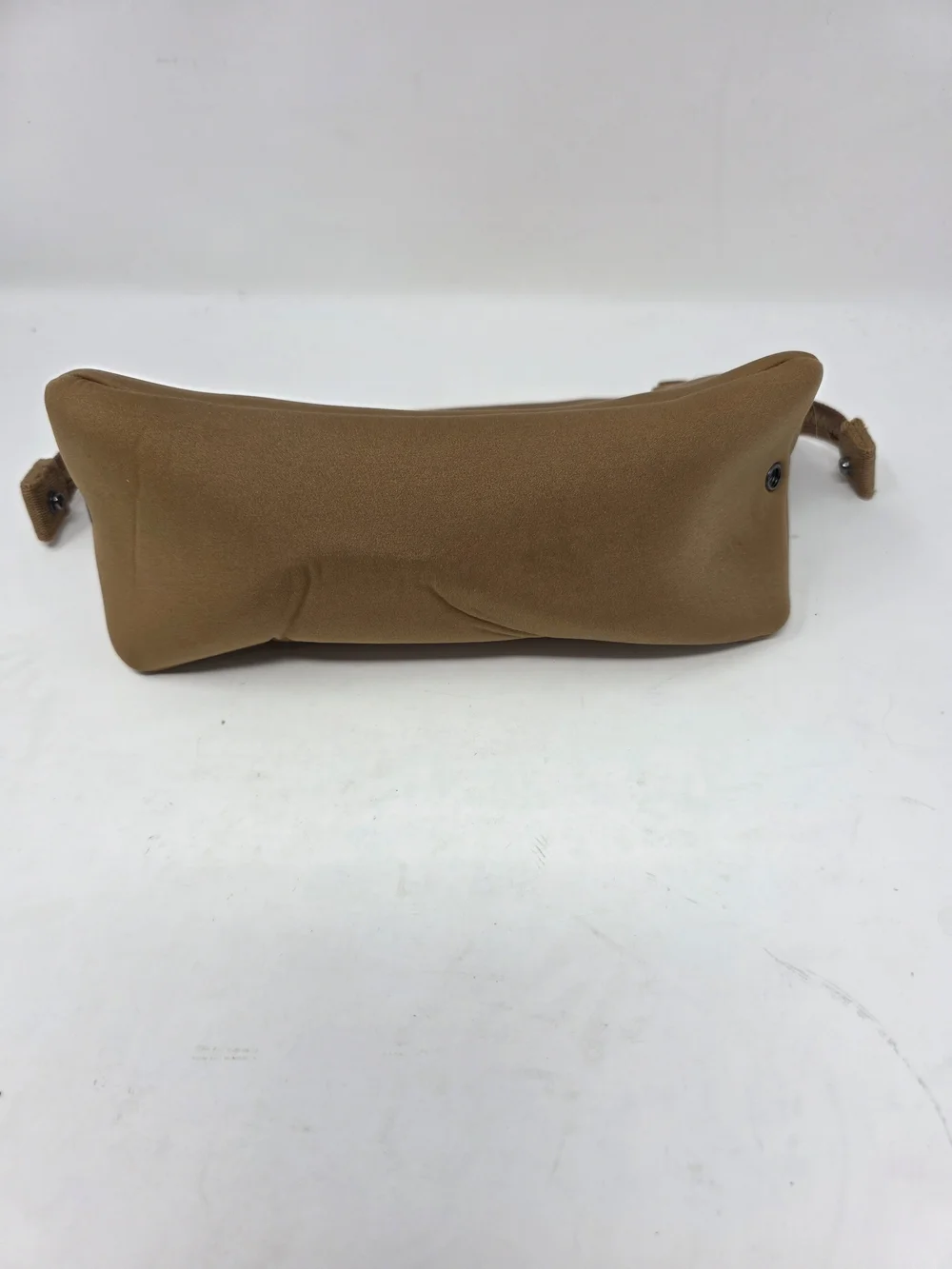 Dagne Dover Hunter Neoprene Toiletry Bag Medium Camel Tan Cosmetic Pouch